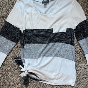 Market and Spruce Stripe knit Tie Top from Stitch Fix